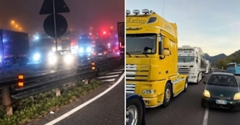 Tragedia alla protesta dei tir, un morto: ambulanze e polizia sul posto
