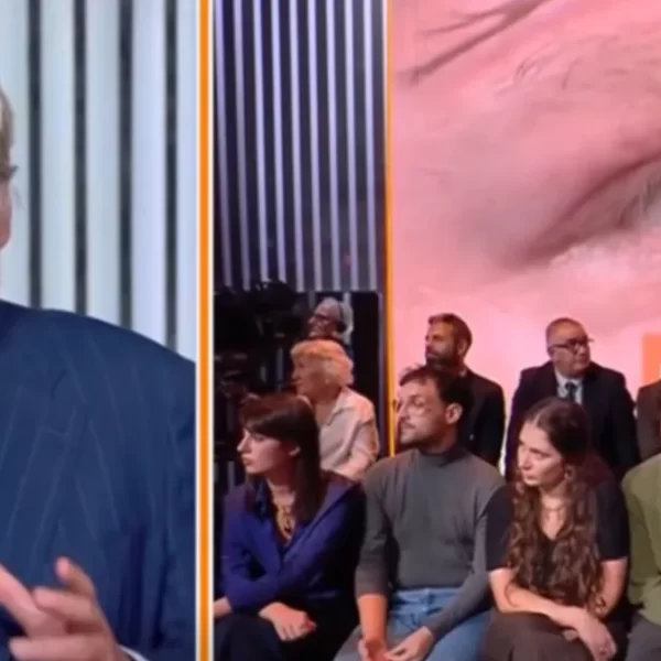 Paolo Del Debbio sbotta con due attivisti a Dritto e Rovescio: «Non ci arrivi, qui con me non parli più»